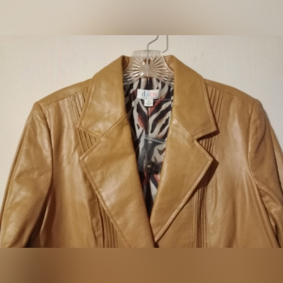 NWOT d & co. Leather‎ Jacket Sz. M - Picture 3 of 12